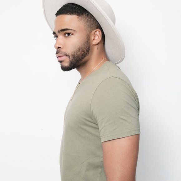 Bone Wide Brim Fedora Hat - Picture 2 of 6